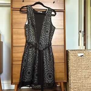 Kookai black sheer sleeveless dress